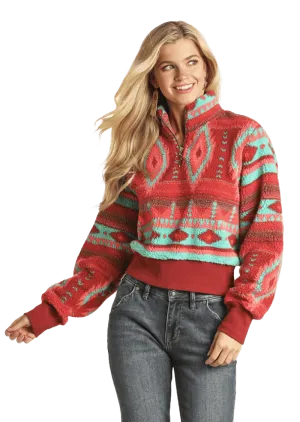 Panhandle Slim Women's Aztec Hot Pink Pullover