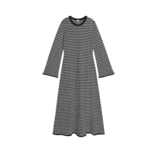 Pre Order:  Striped Flare Sleeve Casual Dress