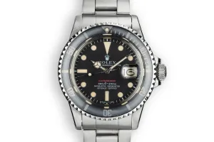 1972 Rolex Red Submariner 1680 MK IV Dial