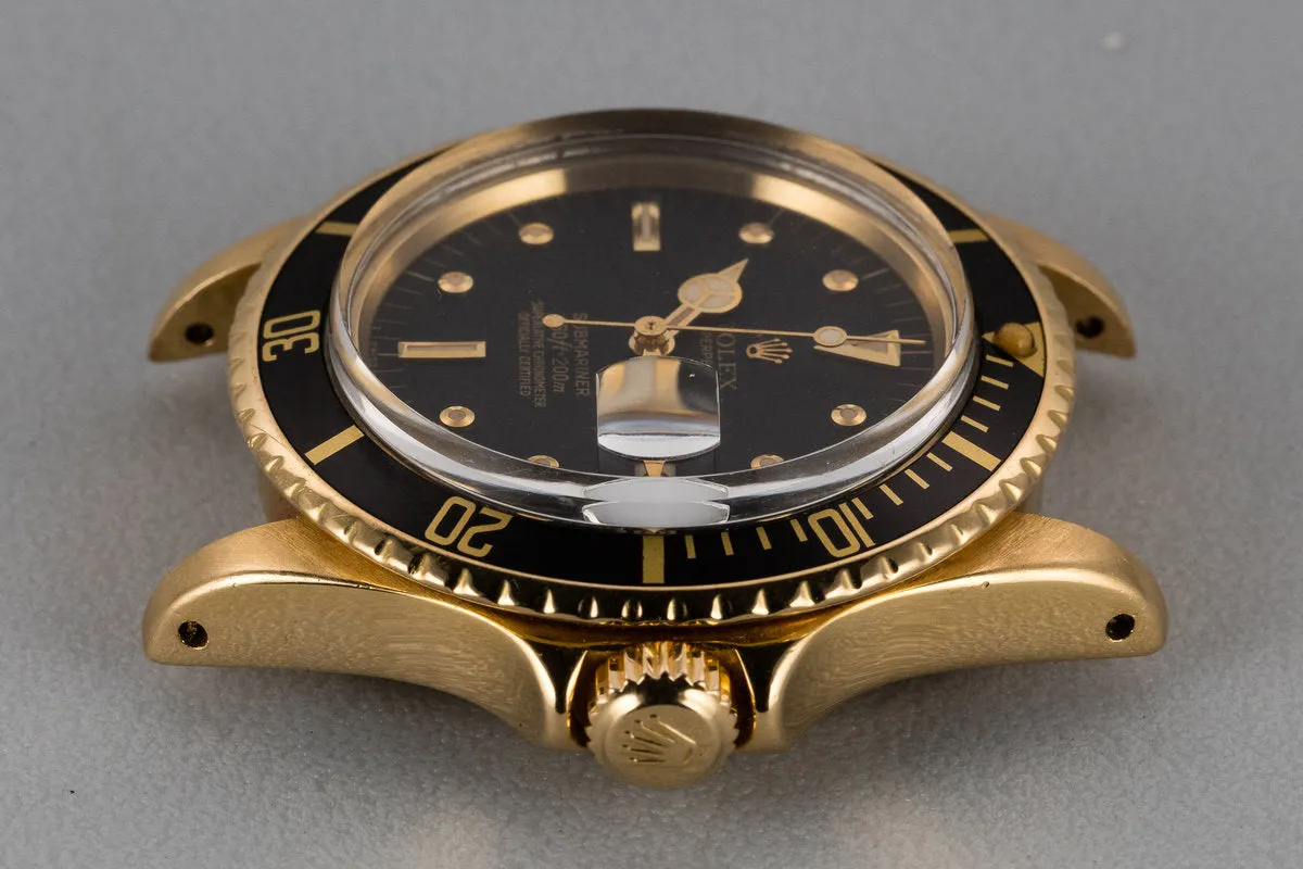 1978 Rolex 18K YG Submariner 1680 with Matte Black Nipple Dial