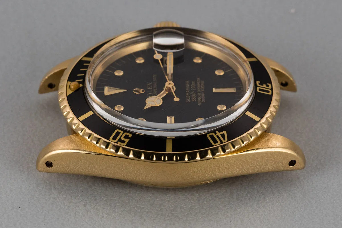 1978 Rolex 18K YG Submariner 1680 with Matte Black Nipple Dial