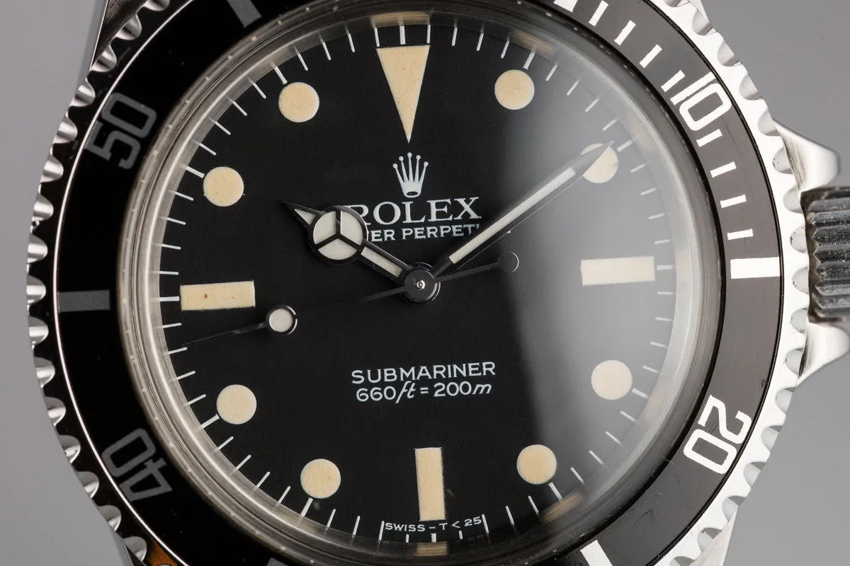 1984 Rolex Submariner 5513 MK V Maxi Dial