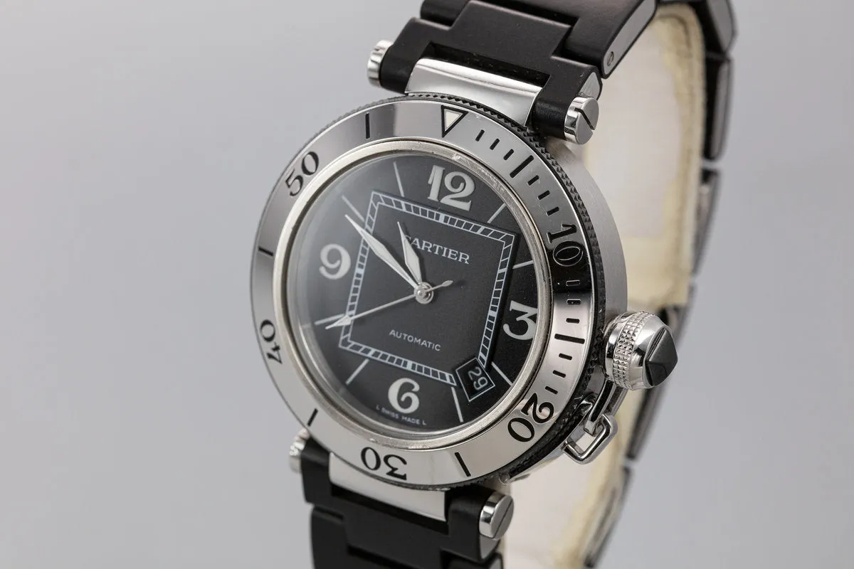 2013 Cartier Pasha Sea Timer W31077U2 with Box and Papers