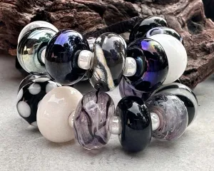 21 Black Orphans Lampwork Beads Set SRA