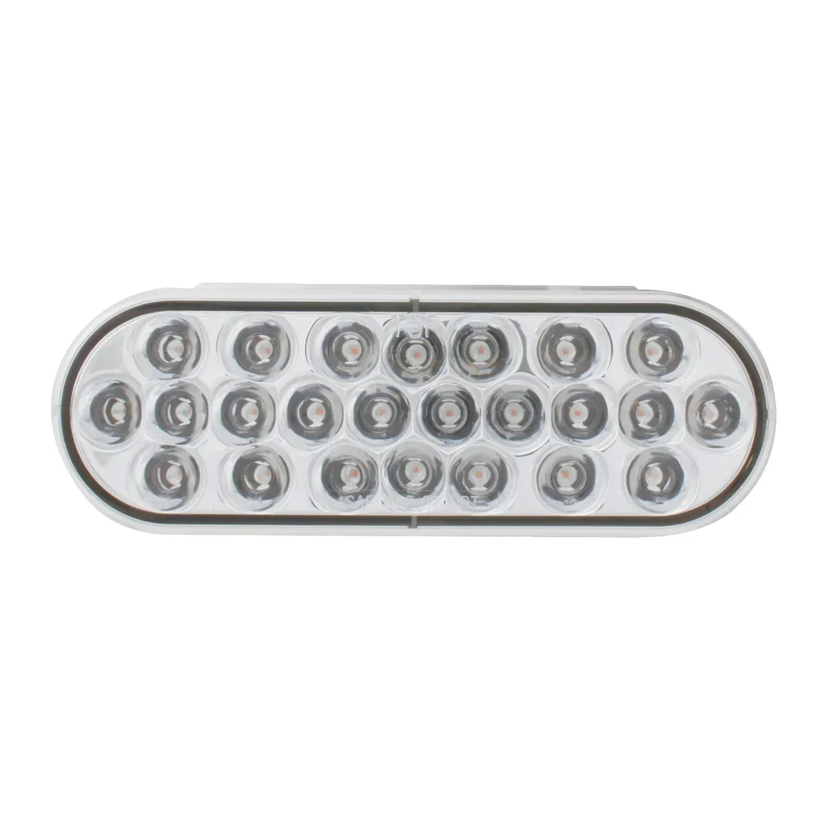 76479 #2 OVAL PEARL WHITE/CLEAR 24 LED STROBE LIGHT, 9~36V