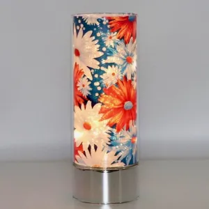 Americana Daisies Insert and Sparkle Glass® Accent Light