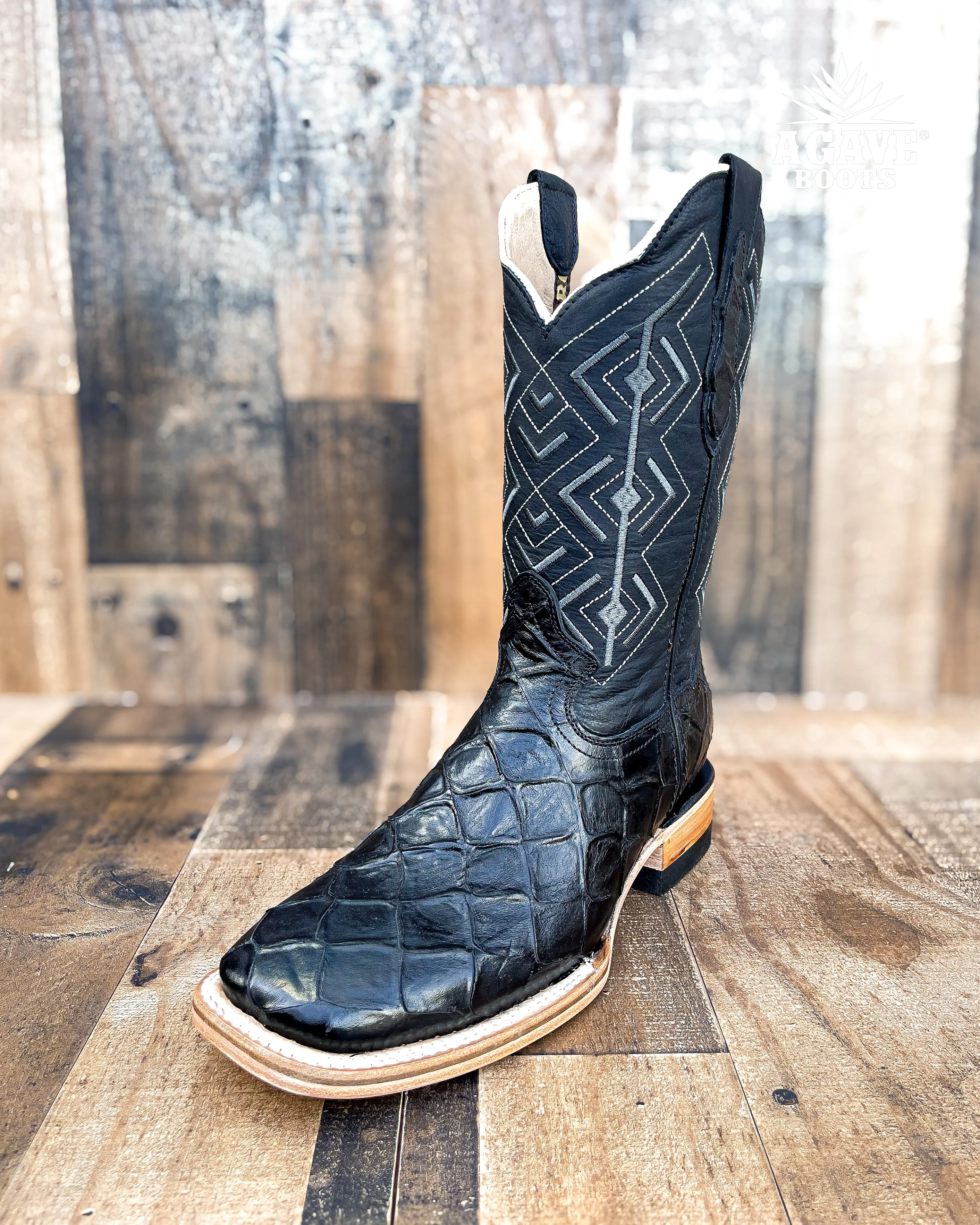 BLACK BASS |  MEN SQUARE TOE WESTERN COWBOY BOOTS