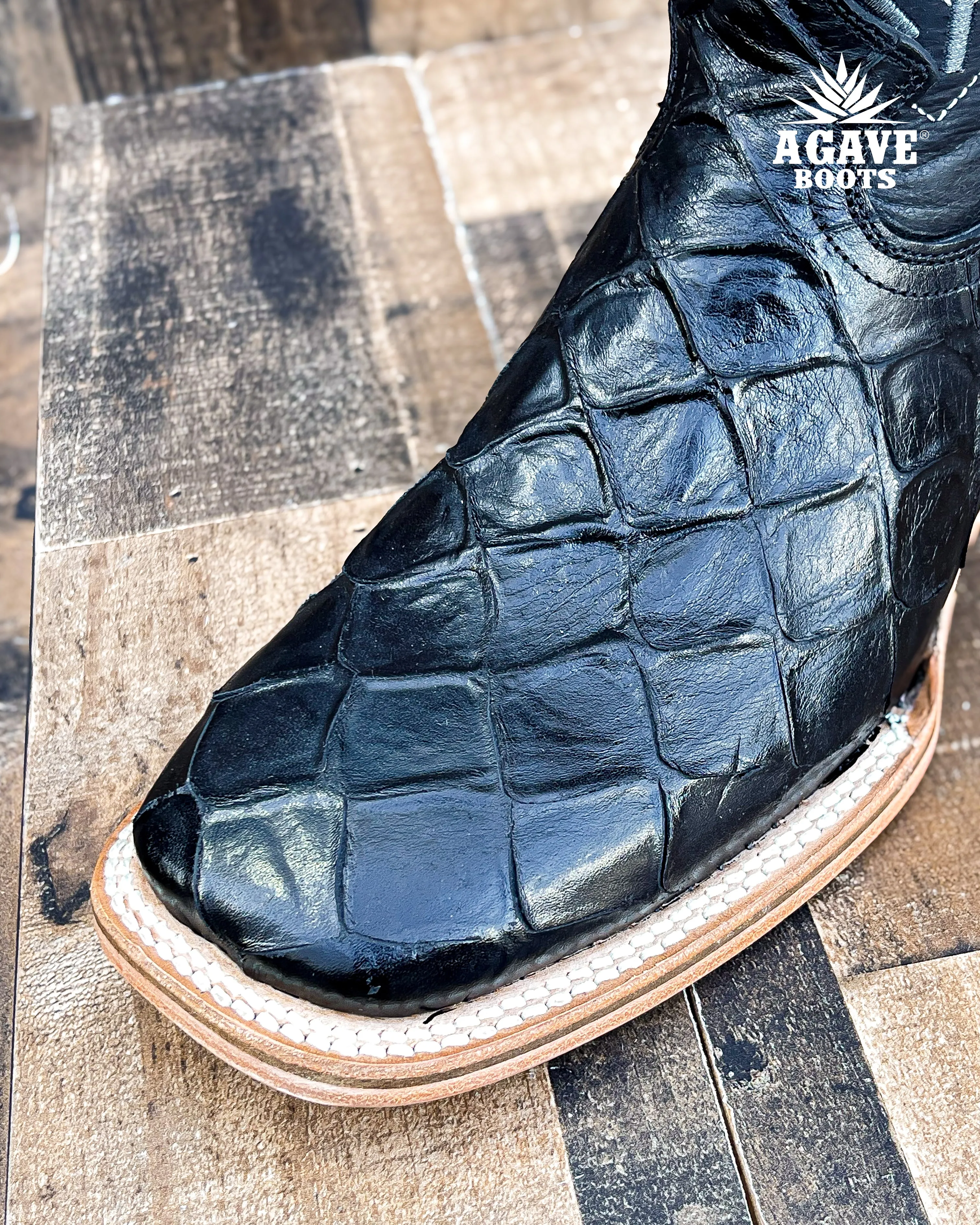 BLACK BASS |  MEN SQUARE TOE WESTERN COWBOY BOOTS