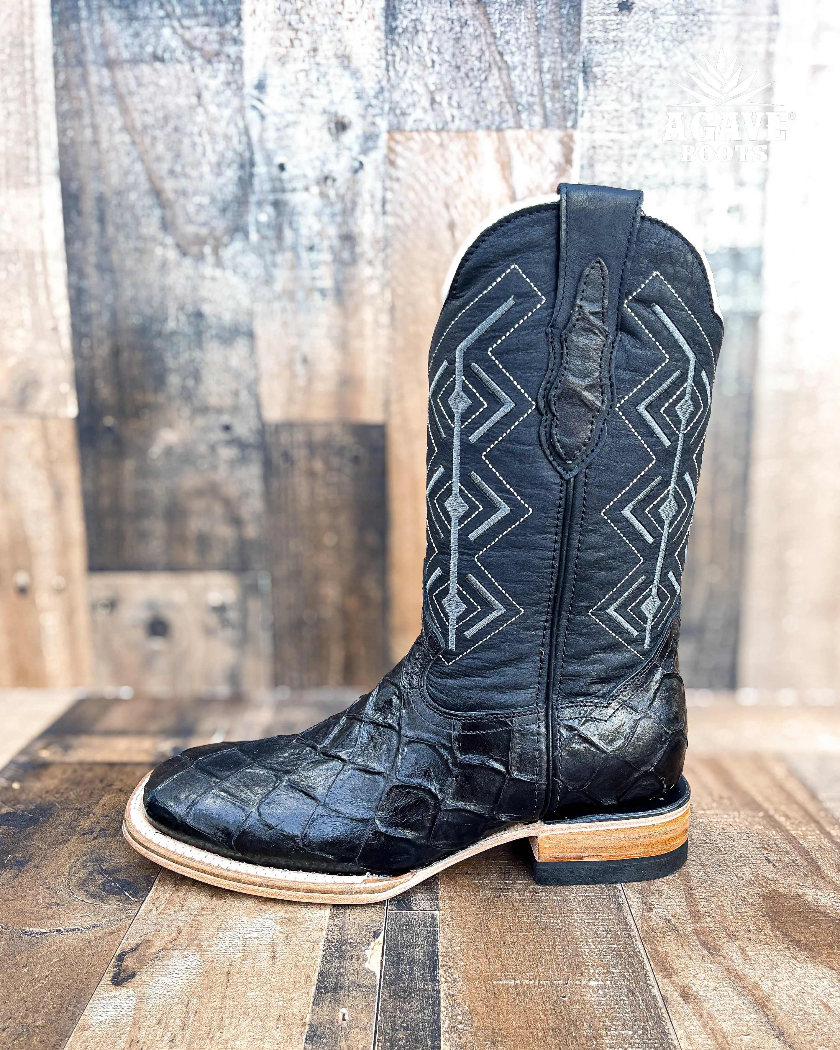 BLACK BASS |  MEN SQUARE TOE WESTERN COWBOY BOOTS