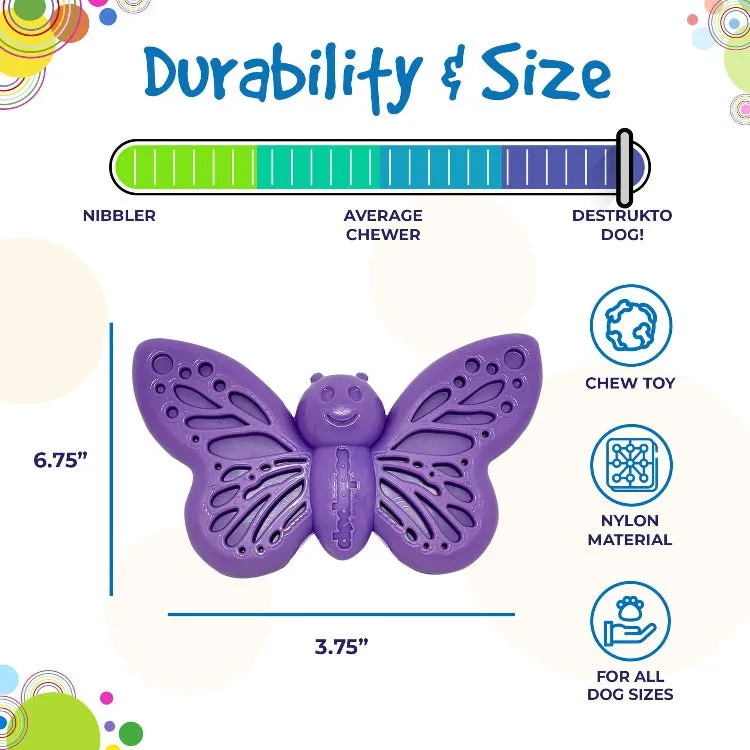 Butterfly eChew Durable Nylon Chew and Enrichment Toy