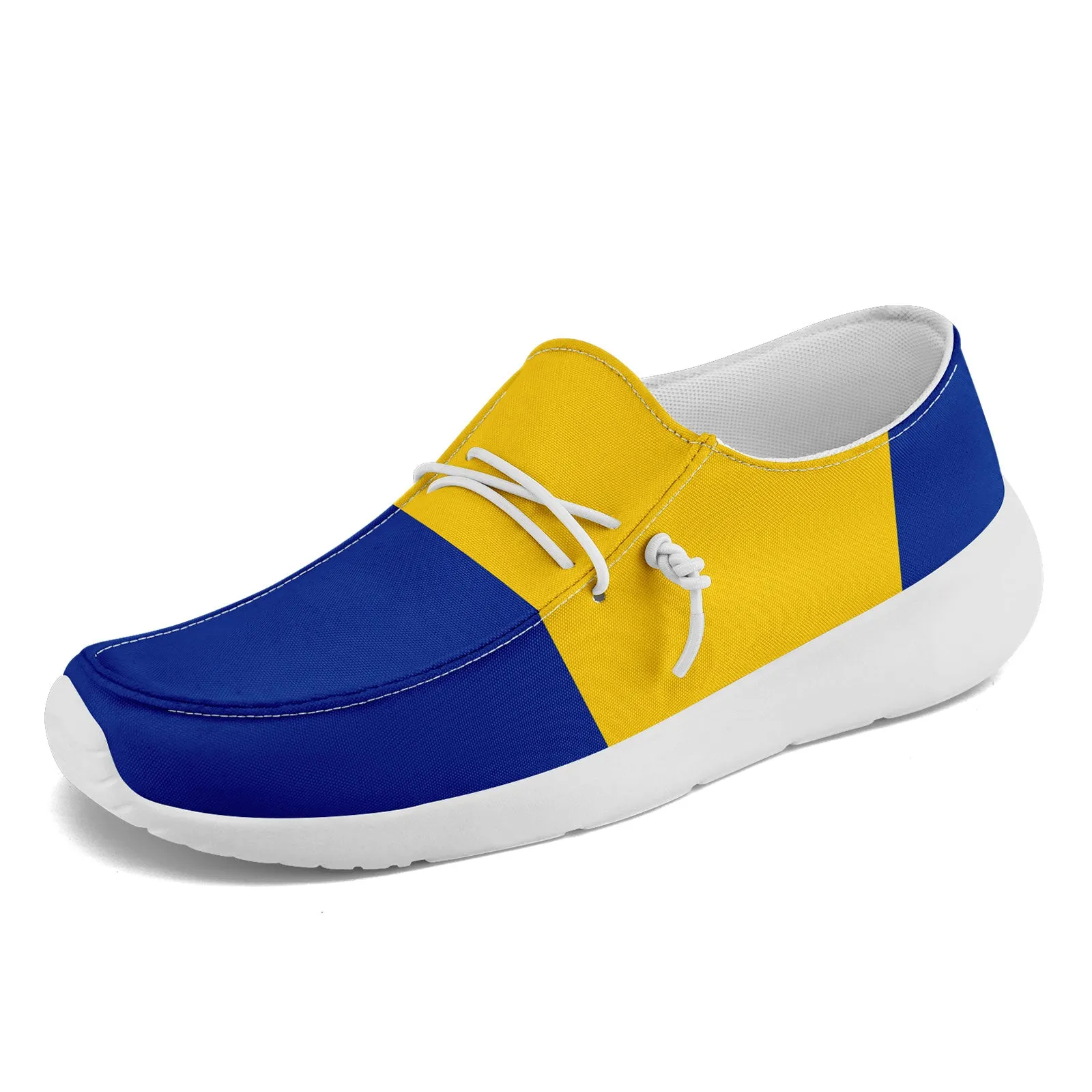 Custom Blue Yellow Los Angeles Jacket and Sports Shoes Combo Offer Personalized Combo ZH-D020294-15