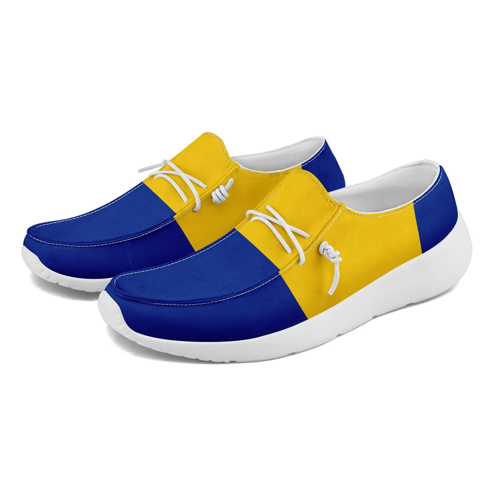 Custom Blue Yellow Los Angeles Jacket and Sports Shoes Combo Offer Personalized Combo ZH-D020294-15