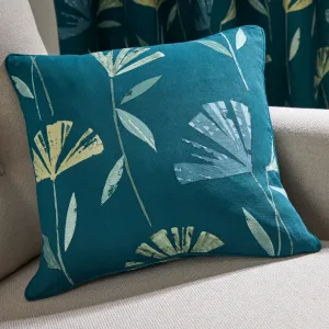 Dacey Filled Cushion by Fusion in Teal 43 x 43cm