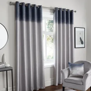 Fusion Ombre Strata Eyelet Curtains  - Grey