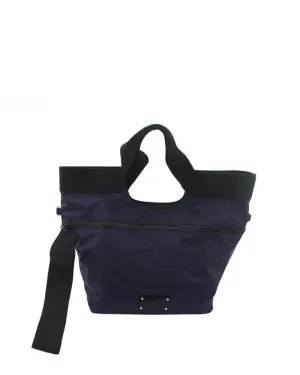 Fusion Zip Nylon Tote in Navy