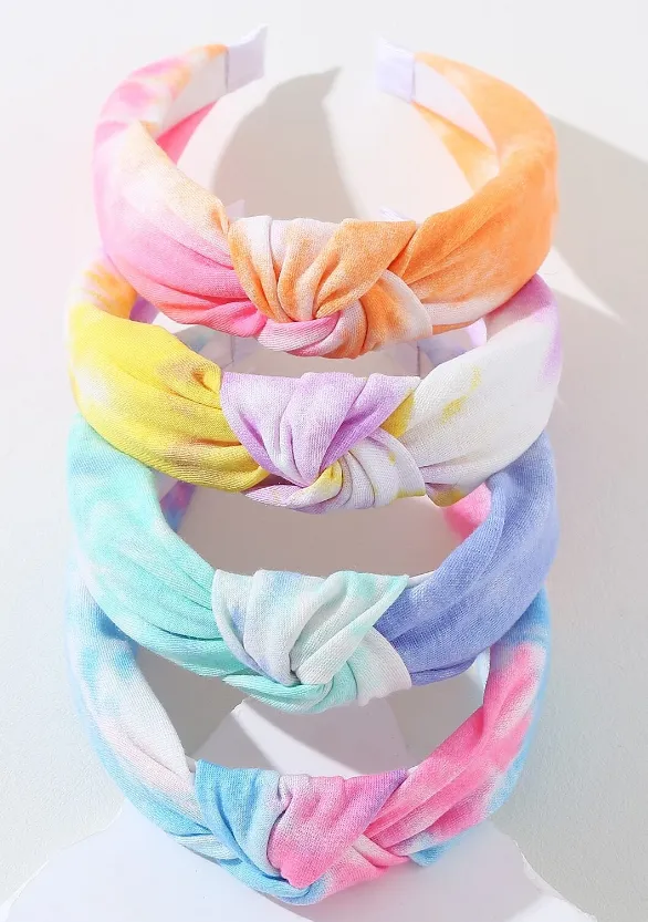 Large Tie-Dye Knot Headband