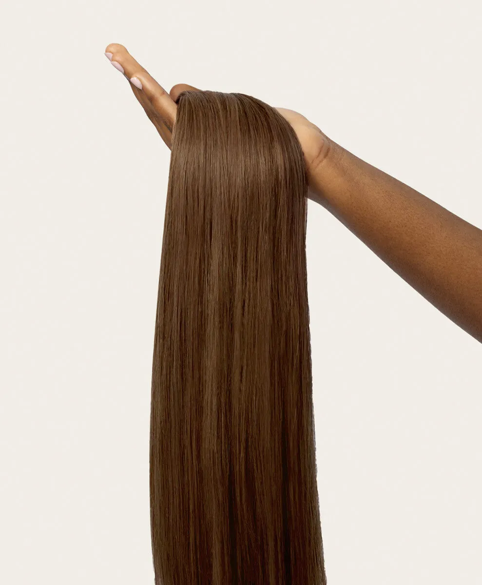 Light Brown, 16" Classic Clip-In Hair Extensions, #6 | 100g