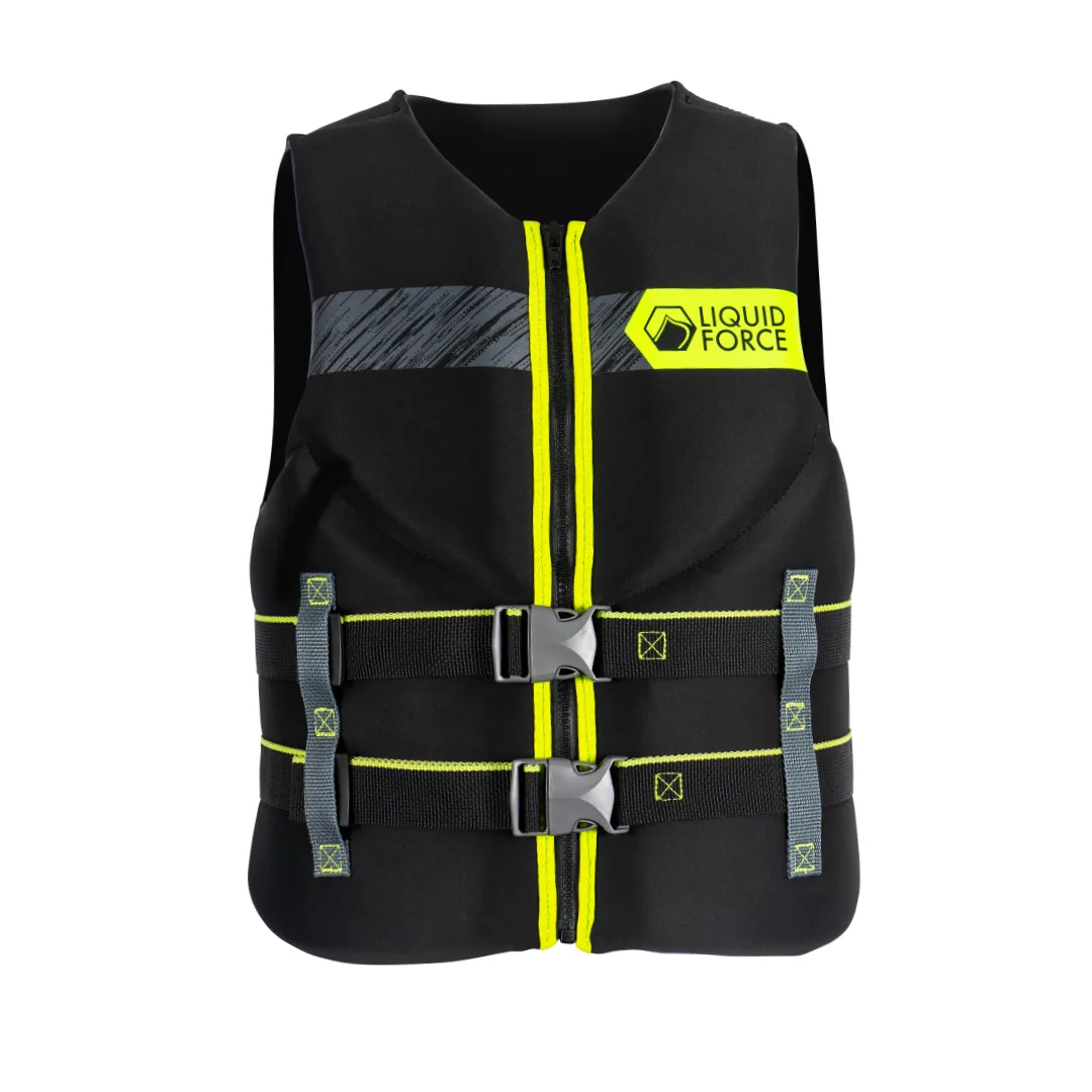 Liquid Force 2025 Hinge Mens CGA Vest Classic- Black/Green