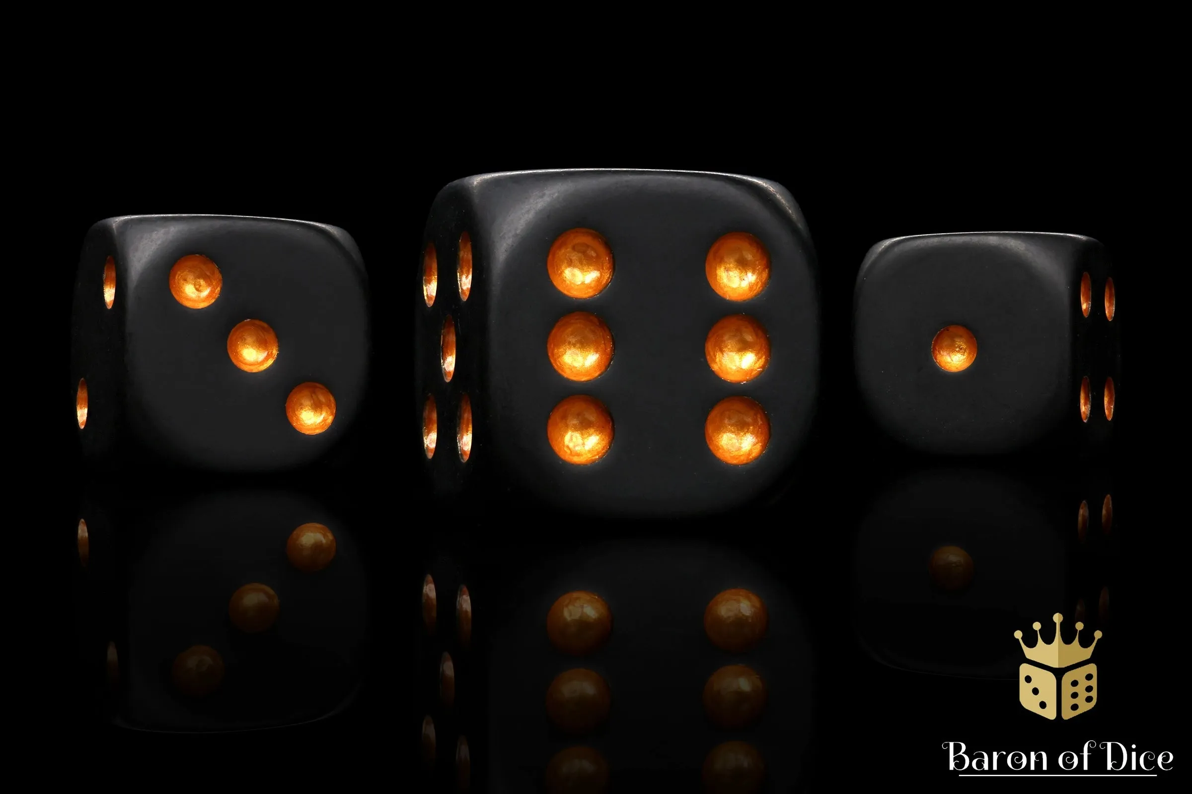 Matte Black Universal Dice