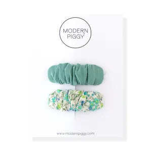 Mint | Ruffle Snap Clip Set