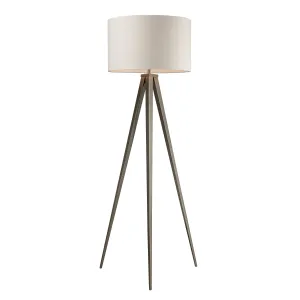 Salford 61" Floor Lamp in Satin Nickel