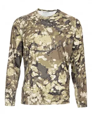 Simms Men's Solarflex LS Crewneck / Riparian Camo