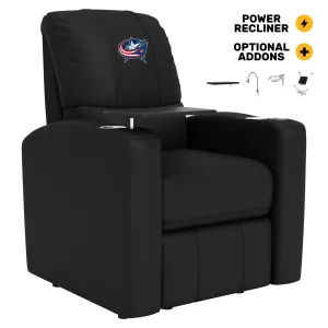 Stealth Power Plus Recliner with Columbus Blue Jackets Logo