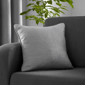 Strata Cushion by Fusion in Silver 43 x 43cm