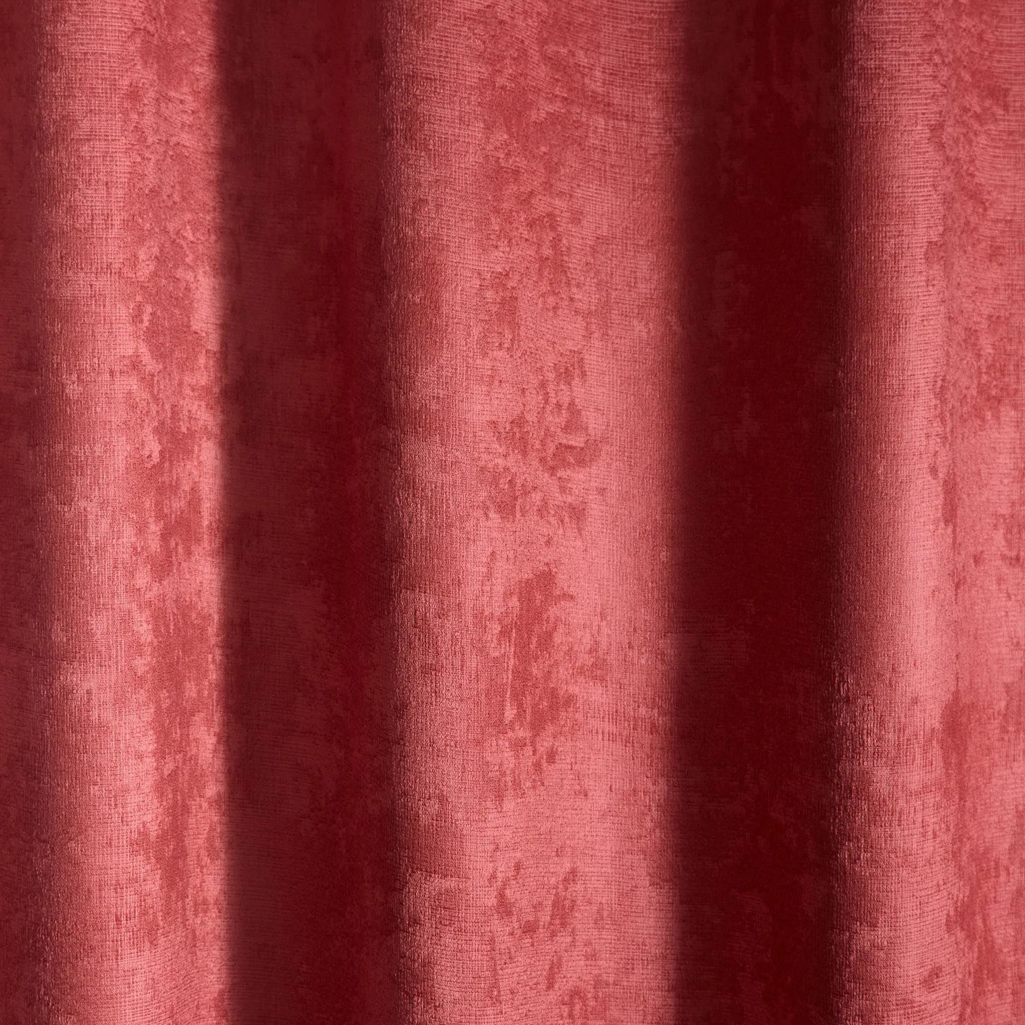 Strata Pair of Eyelet Curtains by Fusion in Terracotta