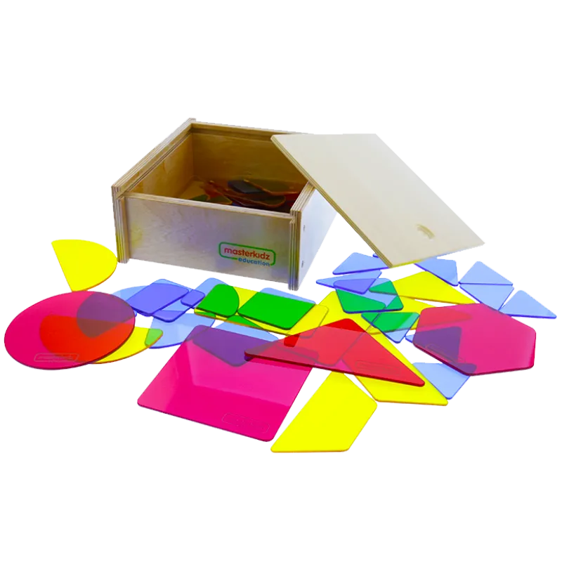 Translucent Geometric Shapes - 51 Pieces Set