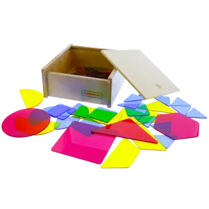 Translucent Geometric Shapes - 51 Pieces Set