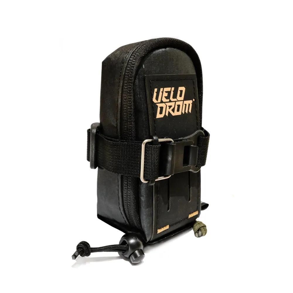 VELODROM RaceDay by Cordel Saddle Bag - Heavy Graphic Black/Sand