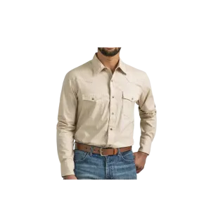 Wrangler Men's 20x Competition Classic Snap Sand Shirt